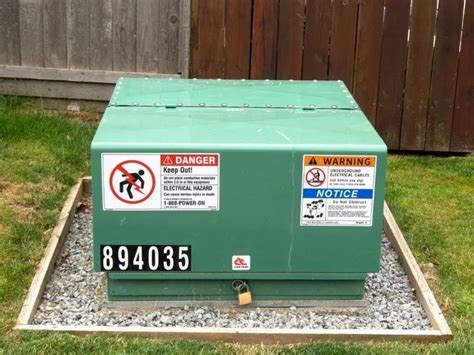 danger civering electrical box|transformer box in yard safety.